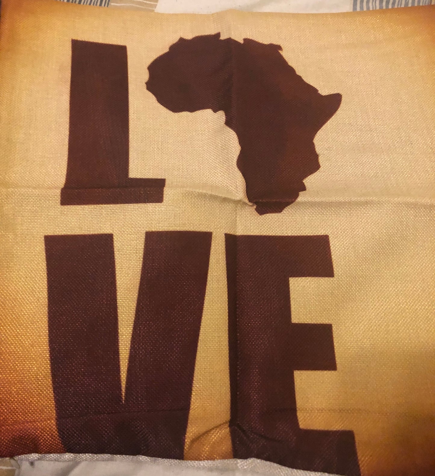 Love Africa Letter Print Home Decorative Pillowcase or Pillow
